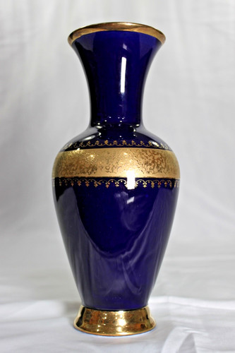 Vintage vase echt cobalt - , blue