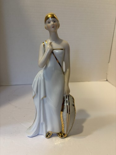 Kpm flapper lady figurine - flapper,